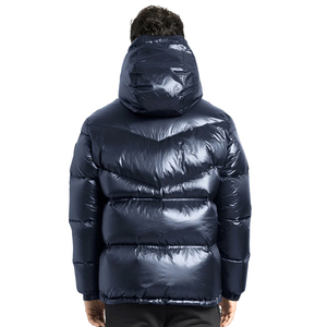 Veste bouffante respirante de haute qualité pour hommes saison d'hiver grande taille à manches longues fermeture à glissière sur toile imprimée imperméable - Product Image 4