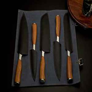 Juego de Cuchillos de Cocina Profesionales Hechos a Mano, 5 Piezas, Venta Caliente, Uso en Cocina, Directo de Fábrica, Cuchillos de Chef Elegantes - Product Image 4