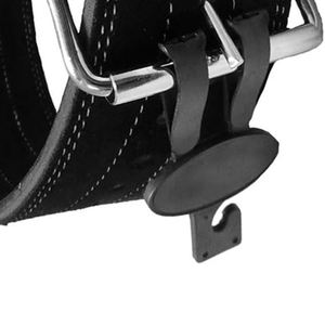 เข็มขัดหนังยกน้ำหนักแบบกำหนดเองหัวเข็มขัดดีไซน์ใหม่สำหรับฟิตเนส - Product Image 5