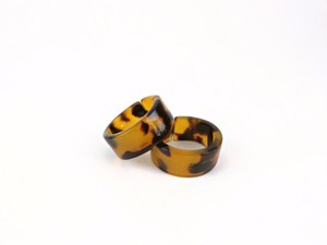 Anneau de serviette de Table en forme de tortue, grosse bague verte et bleue en résine pour femmes - Product Image 3