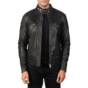 Veste d'hiver pour homme en cuir véritable personnalisée - Veste en cuir respirante, coupe-vent et écologique pour homme par RSW - Product Image 1