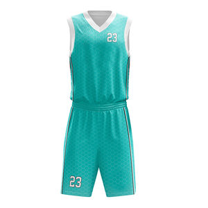 Uniforme de basket-ball pour hommes en gros, fabriqué avec un tissu léger qui contrôle l'humidité, offrant souplesse, confort et entraînement quotidien - Product Image 6