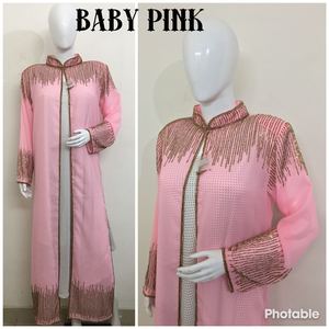Abayas ชุดเดรส Maxi แขนยาวประดับลูกปัดสำหรับผู้หญิงสไตล์คาร์ดิแกนชุดเดรสปาร์ตี้ชายหาดรีสอร์ท