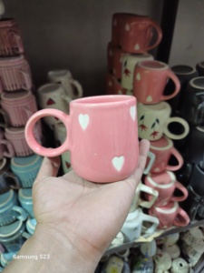 ถ้วยชาเซรามิกรูปหัวใจแก้วทำมือเป็นของขวัญให้กับเพื่อนที่ดีที่สุดถ้วยชาเซรามิกปลอดภัยสำหรับใส่ชากาแฟ250มล. - Product Image 2