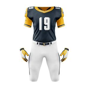 Hot Selling Customized Logo Printing <b>Light</b> American <b>Football</b> Jersey Style Sets Breathable 100% Polyester Short Sleeve - Product Image 1
