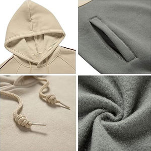 เสื้อมีฮู้ด2โทนสำหรับผู้ชายผ้าคอตตอนมีฮู้ดผสมผ้าฝ้าย100 100 - Product Image 6