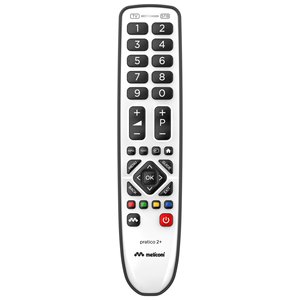 Control Remoto Universal para TV GUMBODY Pratico 2+ Plateado y Negro Modelo 806170 - Product Image 1