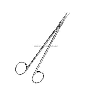 Tijeras quirúrgicas manuales curvas Morse Clase II Herramienta médica de grado profesional duradera y afilada Etiqueta privada OEM certificada CCC - Product Image 5