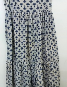 Vestido de algodón indio con bloque de mano, estampado Floral, ropa de fiesta para mujer, vestido elegante largo transpirable, regalo de novia personalizado, venta Natural - Product Image 2