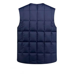 Gilet matelassé sans manches pour homme, en toile imperméable, grande taille, décontracté, printemps, avec design à bulles - Product Image 3