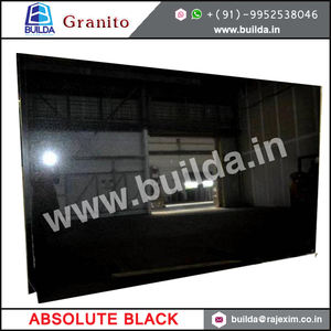 Absolute Granite Polished Black <b>Stone</b> Surface polished Absolute black Granite slabs with Flammed & Brushed finish for flooring - Product Image 2