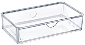 AFOSSA Clear Acrylic Makeup Organizer Small Drawer Modules Plastic <b>Storage</b> Brushes Home Office Organization <b>Storage</b> Boxes Bins - Product Image 4