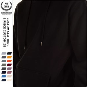 Pull-over oversize en molleton d'hiver gaufré, 100 % coton, respirant, 360 g/m², style streetwear pour homme, OEM - Product Image 5