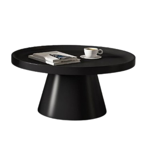 Table d'appoint au design exclusif avec revêtement en poudre noire meubles de salon de style moderne Table d'appoint de luxe sur mesure - Product Image 1