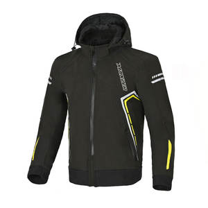 Veste de moto Softshell avec protection contre le vent, tissu imperméable haute performance - Product Image 1
