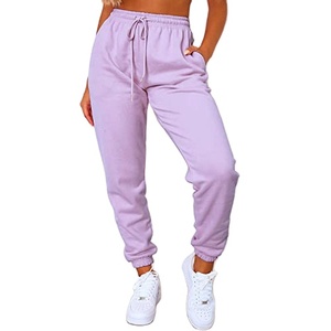 Pantalones de chándal personalizados para mujer Pantalones de chándal deportivos ajustados para correr para mujer con cierre de cintura elástica Nuevo diseño Ropa deportiva en blanco - Product Image 4