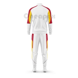 Vêtements d'entraînement pour hommes 100% Polyester Coton Survêtement zippé Veste de sport Survêtement Uniforme Prix de gros - Product Image 4