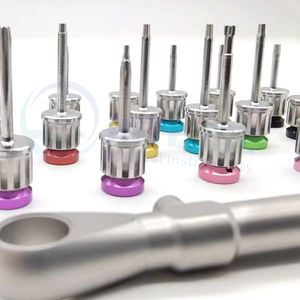 Kit de 16 Destornilladores de Torque Manuales de Acero Inoxidable para Implantes, Coloridos, 10-70 NCM, Destornilladores de Trinquete, Herramientas de Reparación de Implantes - Product Image 4