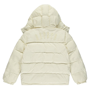 Manteau rembourré et bouffant de créateur lourd à capuche personnalisé OEM Veste bouffante brillante en duvet pour hommes surdimensionnée - Product Image 2