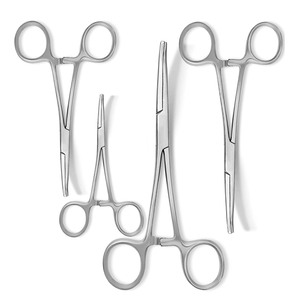 Ensemble de 4 pinces chirurgicales Kelly de différentes tailles Pinces hémostatiques manuelles de dernière conception avec caractéristiques hémostatiques droites et incurvées - Product Image 1