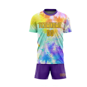 Maillot de football de sport pour hommes en polyester respirant 100% uni personnalisé, ensembles d'uniformes de football d'hiver, imperméable, séchage rapide - Product Image 2