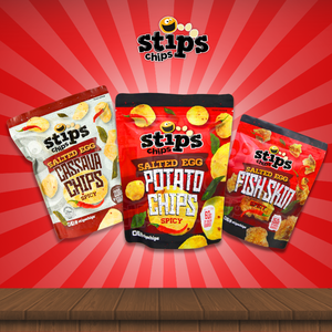 Export Wholesale Affordable Quality Stip's Chips Salted Egg Fish Skin Spicy 45g Bundle 24's - Product Image 3