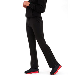 Conjunto de Sudadera con capucha y pantalón acampanado con logotipo personalizado para mujer, pantalones de chándal acampanados de Color sólido, trajes para correr para invierno, estilo informal XL - Product Image 3