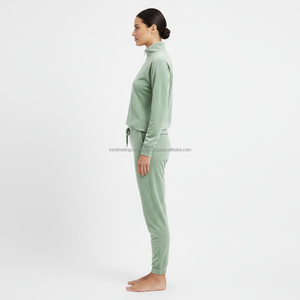 Custom Brand Velour Tracksuit Women Flare Bootcut Pants Zip Up Hoodie 2 Piece Set Luxury Soft Lounge Wear Manufacturer Bulk - Product Image 3