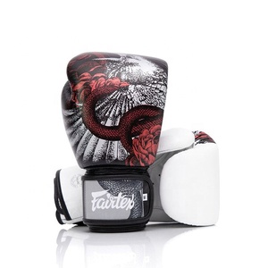 Guantes de Boxeo Fairtex de Alta Calidad para Kick Boxing y Muay Thai, Guantes de Entrenamiento Profesional de Cuero Vacuno Genuino para Adultos - Product Image 3