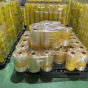 Xmas discount Hot selling 2025 Factory Food Grade <b>Plastic</b> Stretch <b>Wrap</b> Pvc Cling Film Food <b>Wrap</b> Jumbo Roll 1500M 200M 3000M - Product Image 5
