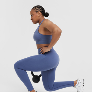 Leggings en tricot pleine longueur pour femmes, meilleure conception, impression de logo personnalisé, polyester de haute qualité, vêtements décontractés respirants, bas quantité minimale de commande - Product Image 6