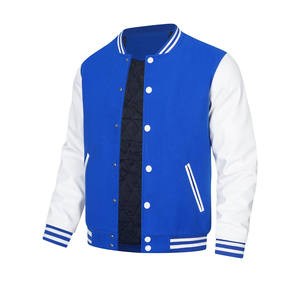 Chaqueta de diseño personalizado para hombre, de lana de alta calidad, Mangas de cuero, ropa de calle, chaqueta de béisbol, chaqueta de invierno de talla grande para hombre - Product Image 4