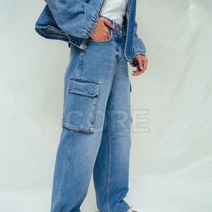 Gran oferta de alta calidad, el mejor material hecho, pantalones vaqueros Cargo con bolsillo Muti para hombre, pantalones lavados recién llegados para hombre - Product Image 4