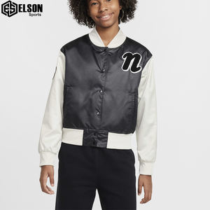 Blouson de sport fabriqué par Elson, blouson de baseball court avec logo personnalisé et broderie en chenille, bombardier universitaire pour hommes - Product Image 5