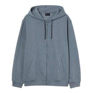 เสื้อฮู้ดซิปผ้าฝ้ายคุณภาพสูง 100% ไซส์ใหญ่ สำหรับฤดูหนาว สีพื้น รับสกรีนโลโก้ สไตล์สตรีทแวร์ ใส่ได้ทั้งชายและหญิง - Product Image 1