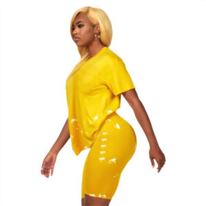 Ensemble tendance t-shirt et short de sport pour femme – Tenue élégante, confortable, fitness et décontractée – Prix de gros - Product Image 5