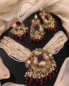 Bijoux fantaisie plaqués or 18 carats avec zircon, collier et boucles d'oreilles tendance pour femmes, ensemble de bijoux de haute qualité pour mariage et fiançailles - Product Image 2