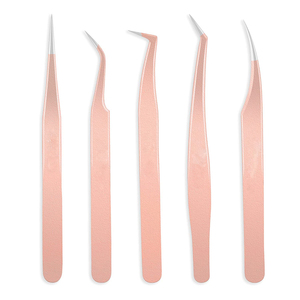 Venta al por mayor de pinzas para extensión de pestañas de precisión magistral de calidad de salón maquillaje perfecto esencial para uso de belleza - Product Image 1