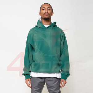 Custom Vintage Look Hoodie for Men Drop Shoulder Design <b>Sun</b> Faded Acid Wash Distressed Embroidery 100% Heavy French Winter - Product Image 5