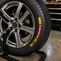 Autocollant de transfert personnalisé en caoutchouc vulcanisé imperméable pour pneus de moto – Identification des pneus