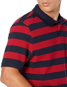 เสื้อโปโลผู้ชายแขนสั้นผ้า100% แห้งเร็วผ้าโพลีเอสเตอร์ลาย3D พื้น - Product Image 5
