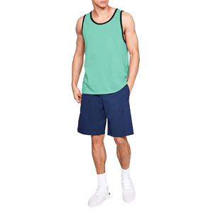 <b>Mens</b> Aqua Tank Top Contrast Trim Sleeveless <b>Gym</b> Workout <b>Vest</b> Casual Streetwear Sportswear Moisture Wicking - Product Image 6