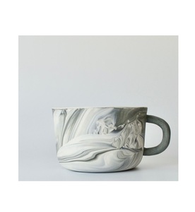 Refined Luxury Marble <b>Latte</b> Vessel Premium Handcrafted Coffee Glass Authentic Smooth Stone Tea <b>Mug</b> Stylish Marble Cup - Product Image 5