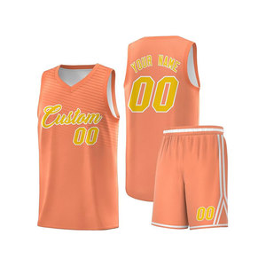 Ensemble de maillots et shorts de basket-ball réversibles en maille pour hommes, uniformes de basket-ball réversibles personnalisés en gros - Product Image 6