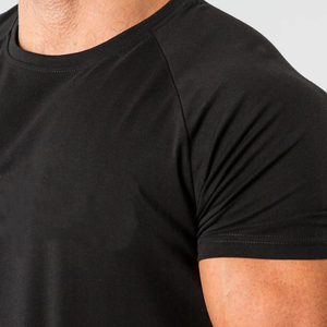 Custom Men's Fitness Gym T-Shirts Casual Compression Jersey O-Neck Collar Pattern <b>Design</b> Heavy-Weight 200 Grams Polyester/Cotton - Product Image 5