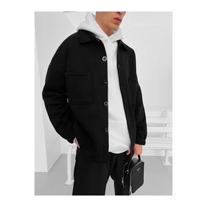 Giacca Casual Basic Oversize nera - Product Image 3