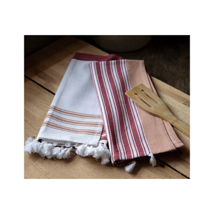 ผ้าคอตตอน520GSM ขนาดใหญ่ลายปักขอบสำหรับห้องครัวที่ทันสมัยได้รับการอนุมัติให้แห้งเร็วและทนทานต่อการซีดจาง - Product Image 6