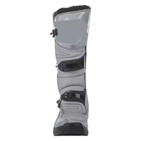 Bottes de moto unisexes en cuir véritable imperméables coupe-vent en tissu extensible à hauteur de genou avec sangle à boucle personnalisables