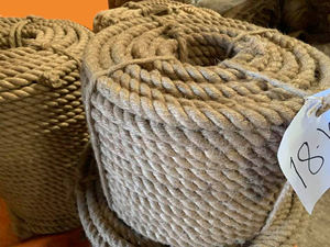 เชือกปอกระเจาแบบดิบ ขนาด 18 มม. 22 มม. 25 มม. คุณภาพ CB สำหรับงานสาน เชือกปอกระเจาธรรมชาติ 100% เป็นมิตรกับสิ่งแวดล้อม ใช้สำหรับงานปั่น - Product Image 5