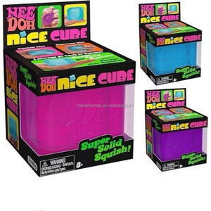 Juguetes antiestrés de diseño cuadrado con forma de cubo de hielo, juguetes sensoriales suaves para niños y adultos - Product Image 4